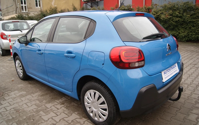 Citroen C3 cena 36900 przebieg: 97798, rok produkcji 2018 z Jutrosin małe 379